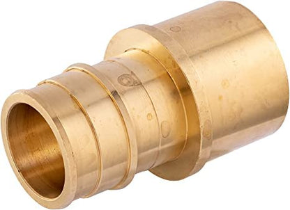 Pack of 10 Pex Brass Fitting 3/4"x 3/4" Male Sweat Adapter