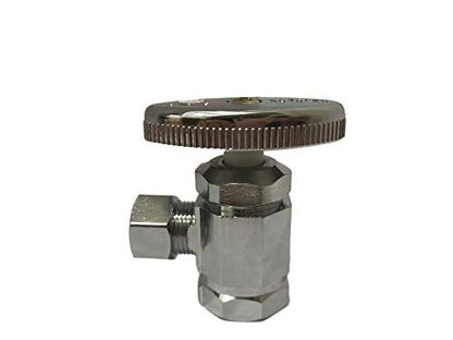 1/2" FIP x 3/8" Comp Water Supply Valve - Angle, Water Valve Shut Off, PEX, Copper (pack of 10)