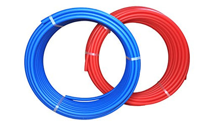 Blue & Red PEX Tubing