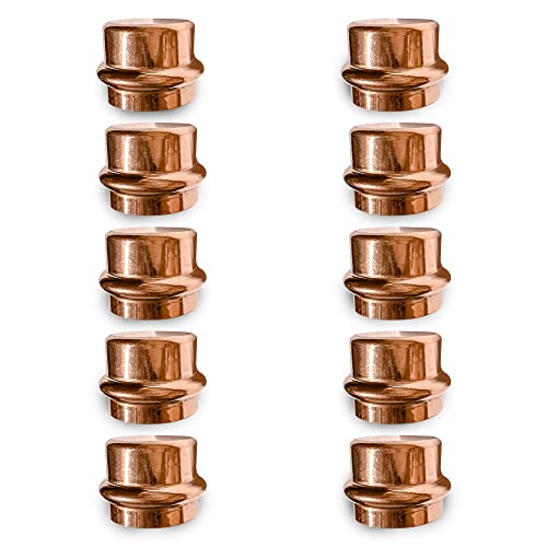 Copper ProPress Fitting Zero Lead Stop End Copper Cap 3/4"