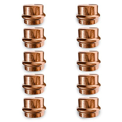 Copper ProPress Fitting Plumbing Zero Lead Stop End Copper Cap Pack 10pc!!!!