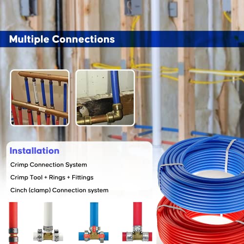 2 rolls 1/2" PEX Tubing for Potable Water Combo Brand: FittingStores