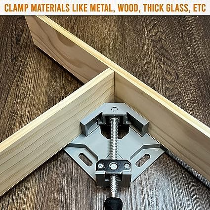 Corner Clamp - 90 Degree Right Angle Clamp – Single Handle Heavy-Duty Aluminum Alloy by DMNI